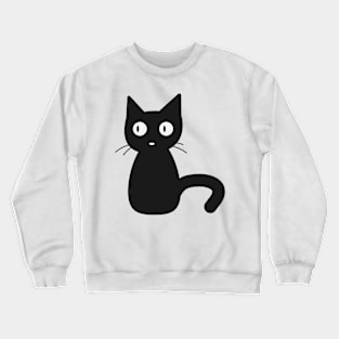 shocking black cat Crewneck Sweatshirt